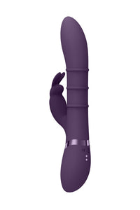 Thumbnail for Shots Toys - VIVE - Sora Rabbit Vibrator with Stimulating Rings - Purple - Stag Shop