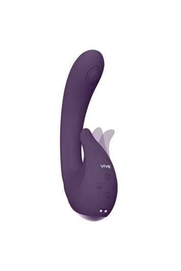 Shots Toys - VIVE - Miki - Pulse Wave & Flickering G-Spot Vibrator - Purple - Stag Shop