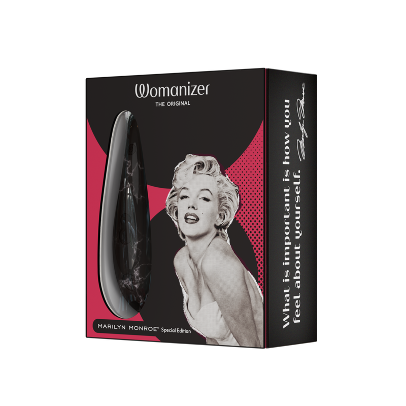 Womanizer - Marilyn Monroe x Womanizer Classic 2 Clitoral Stimulator - Black - Stag Shop