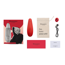 Womanizer - Marilyn Monroe x Womanizer Classic 2 Clitoral Stimulator - Red - Stag Shop