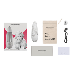 Womanizer - Marilyn Monroe x Womanizer Classic 2 Clitoral Stimulator - White - Stag Shop