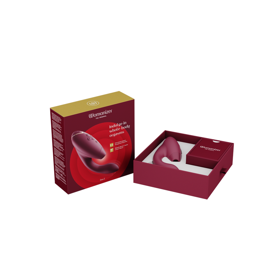 Womanizer - Duo 2 Dual Stimulation Vibrator - Bordeaux - Stag Shop