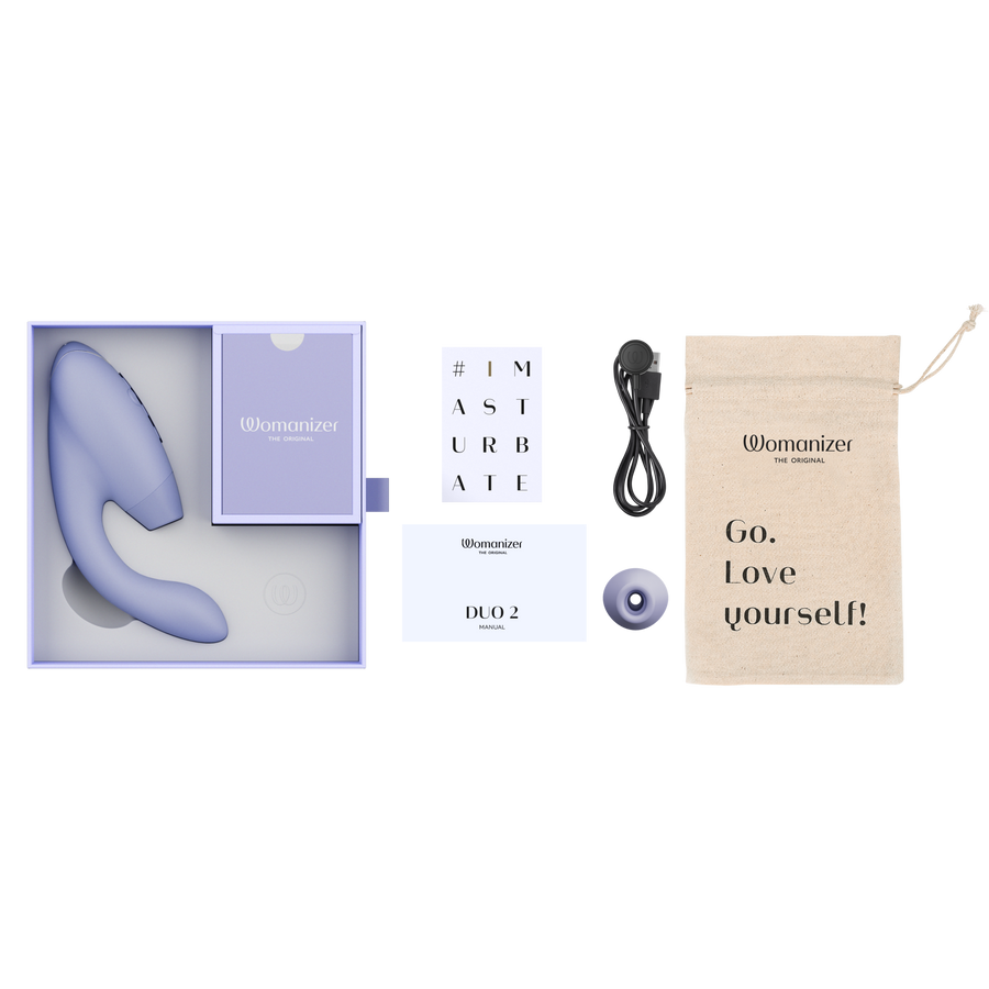 Womanizer - Duo 2 Dual Stimulation Vibrator - Lilac - Stag Shop