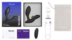 We-Vibe - Vector + Prostate Massager - Charcoal Black - Stag Shop
