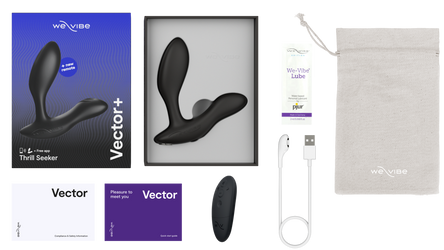 We-Vibe - Vector + Prostate Massager - Charcoal Black - Stag Shop