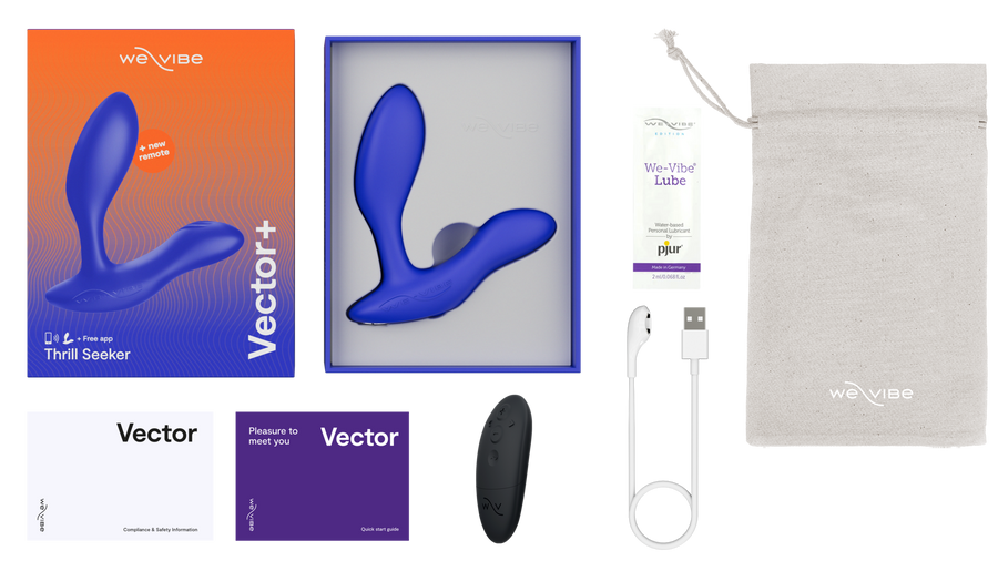 We-Vibe - Vector + Prostate Massager - Royal Blue - Stag Shop
