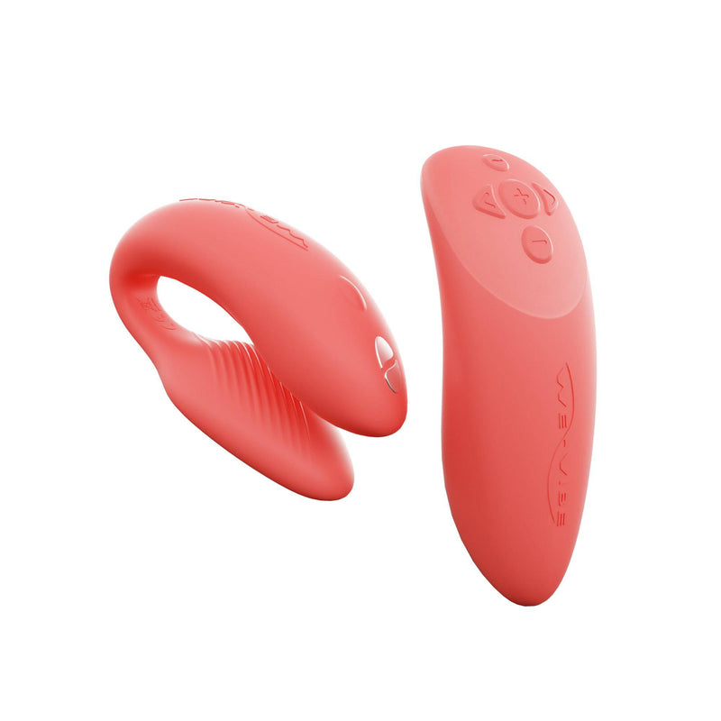 We-Vibe - Chorus Adjustable Dual Couples Vibrator - Crave Coral - Stag Shop