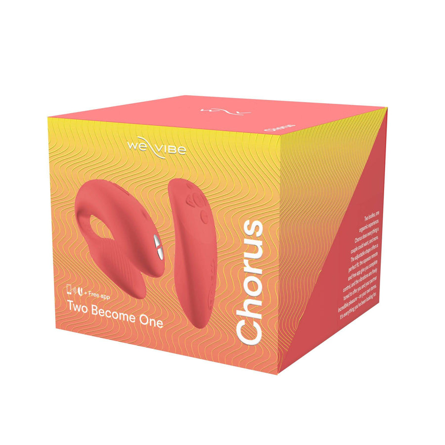 We-Vibe - Chorus Adjustable Dual Couples Vibrator - Crave Coral - Stag Shop
