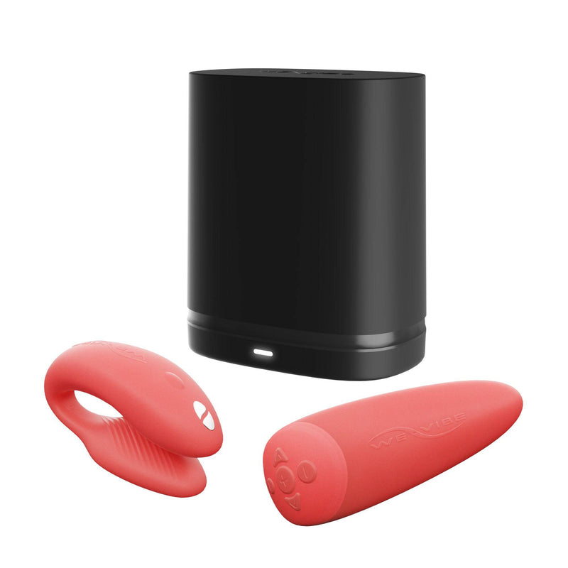 We-Vibe - Chorus Adjustable Dual Couples Vibrator - Crave Coral - Stag Shop