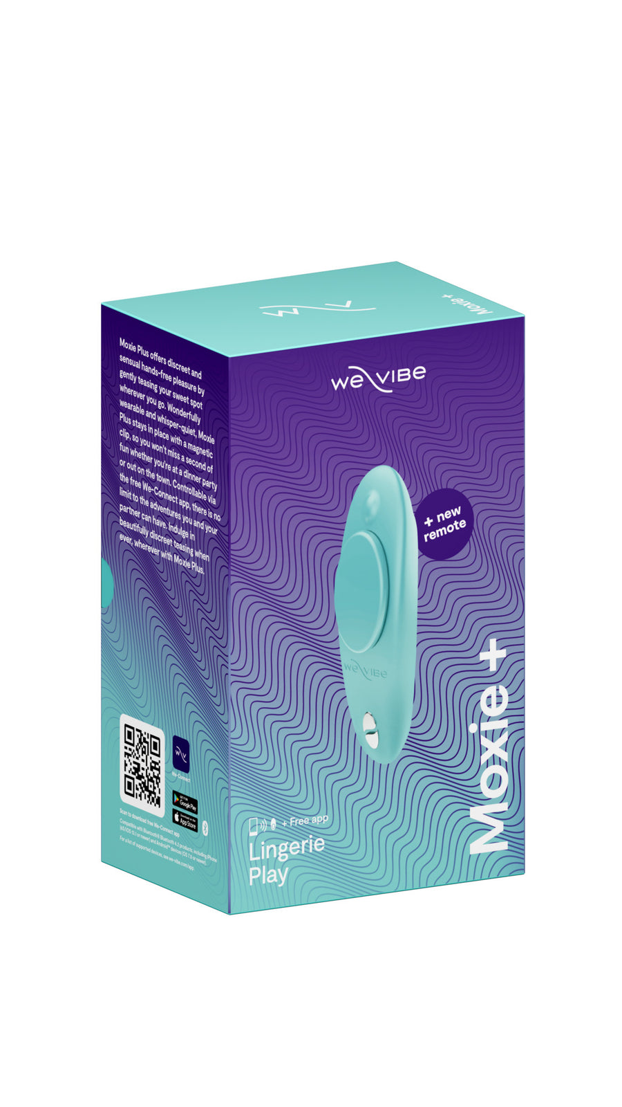 We-Vibe - Moxie + Wearable Bluetooth Clitoral Vibrator - Aqua - Stag Shop