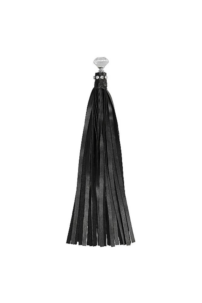 Ouch by Shots Toys - Diamond Studded Whip - Black - Stag Shop