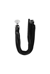 Ouch by Shots Toys - Diamond Studded Whip - Black - Stag Shop