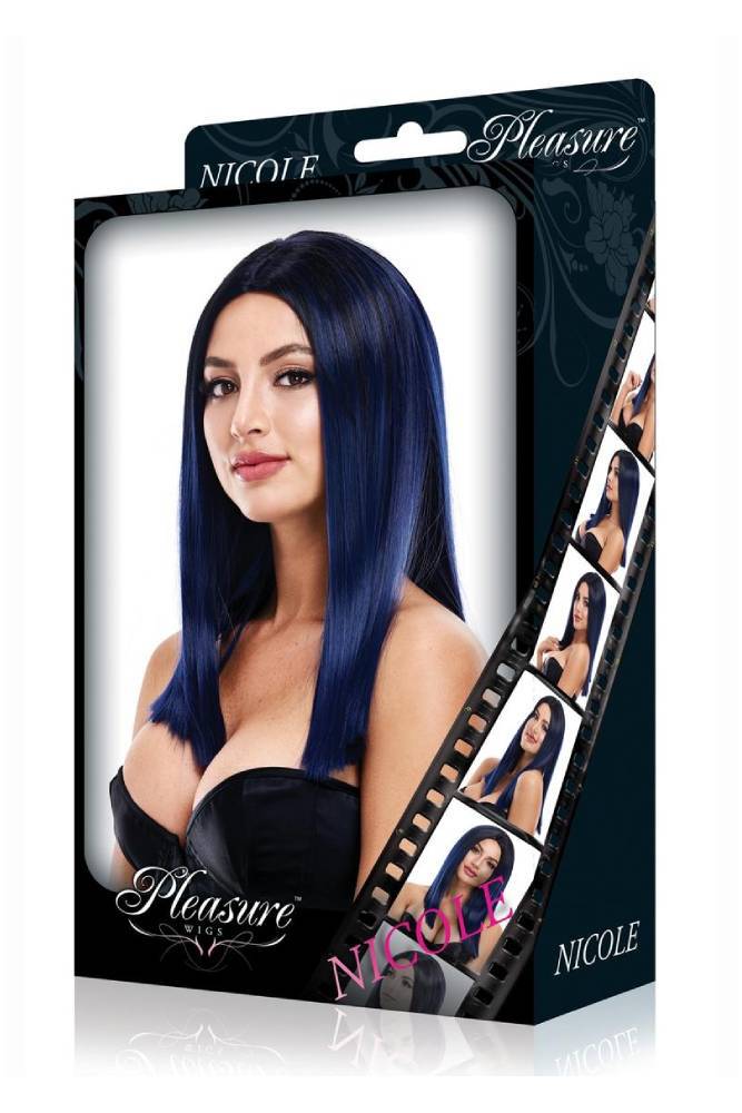 Pleasure Wigs - Nicole - Dark Blue - Stag Shop