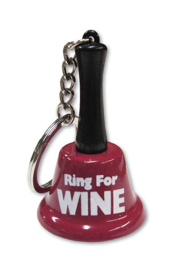 Ozze Creations - Ring for Wine - Mini Key Chain Bell - Red - Stag Shop
