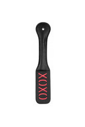 Ouch by Shots Toys - XOXO Paddle - Black/Red - Stag Shop