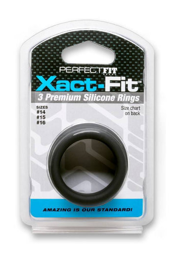 Perfect Fit - Xact Fit Cock Ring 3 PC Set - Medium - Stag Shop