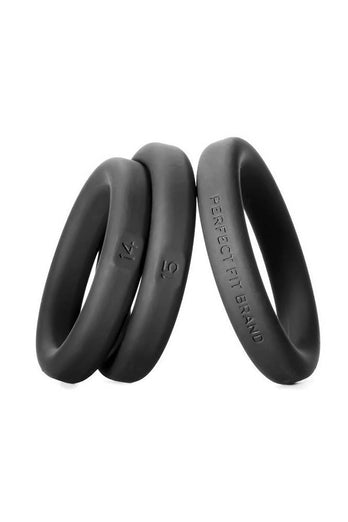 Perfect Fit - Xact Fit Cock Ring 3 PC Set - Medium - Stag Shop