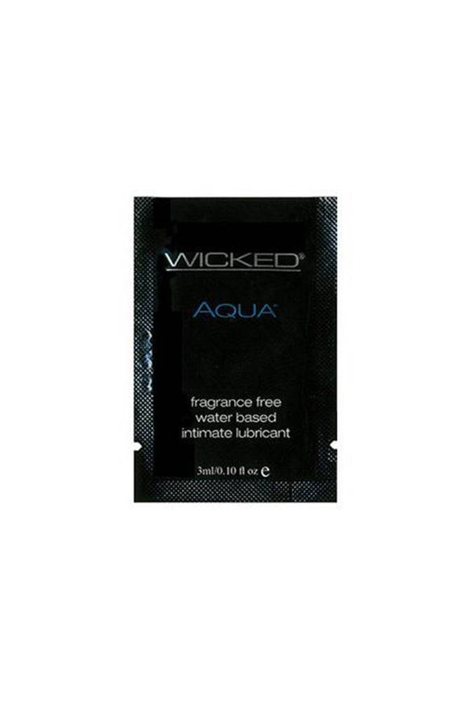 Wicked Sensual Care - Aqua Water Based Lubricant - 3ml Foil Packet - Stag Shop
