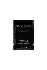 Thumbnail for Wicked Sensual Care - Aqua Water Based Lubricant - 3ml Foil Packet - Stag Shop