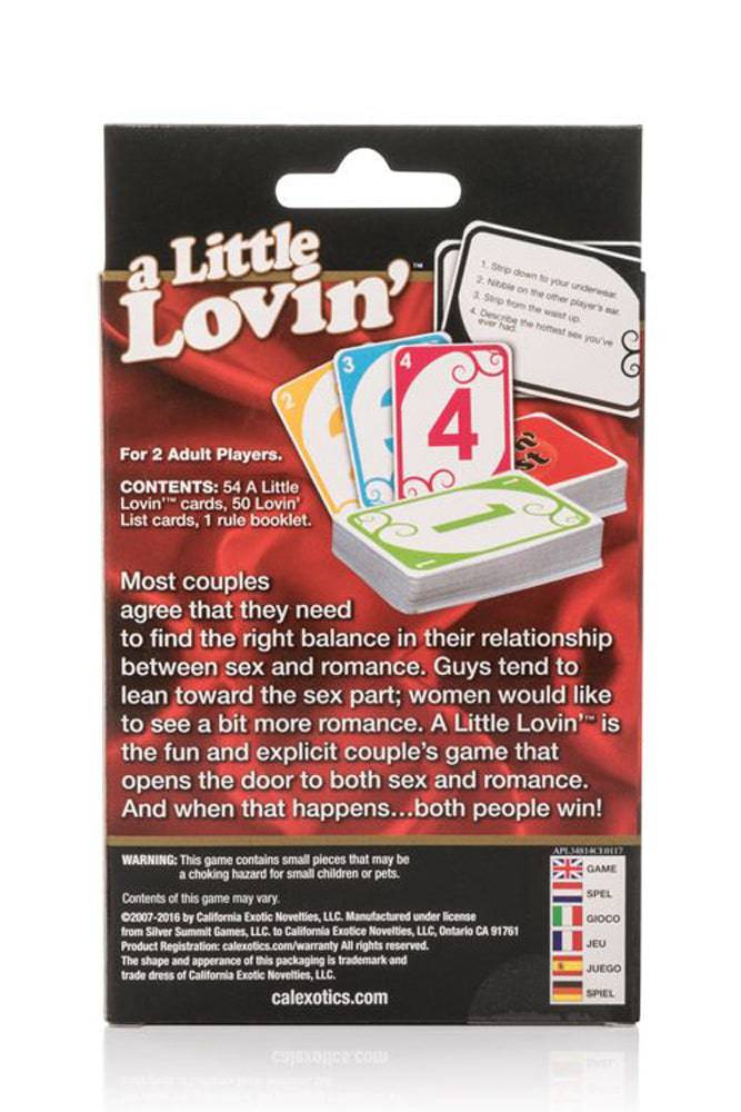 Cal Exotics - A LIttle Lovin' Game - Stag Shop