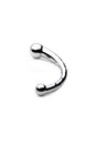 XR Brands - Master Series - Chrome Crescent Dual Ended Dildo - Silver - Stag Shop