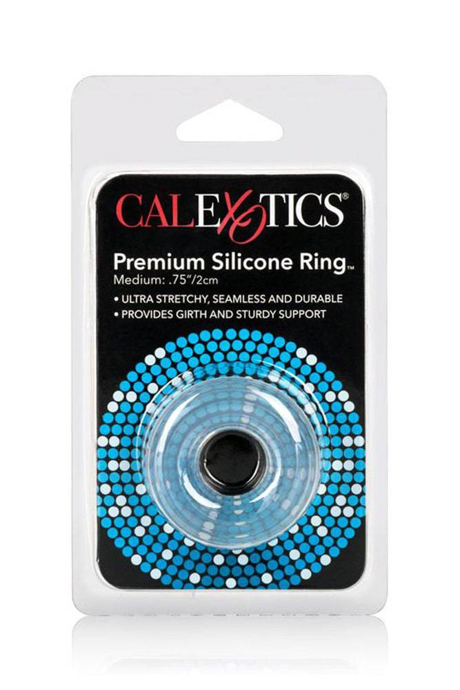 Cal Exotics - Premium Silicone Medium Cock Ring - Clear - Stag Shop