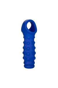 Thumbnail for Cal Exotics - Admiral - Liquid Silicone Beaded Penis Extension - Blue - Stag Shop