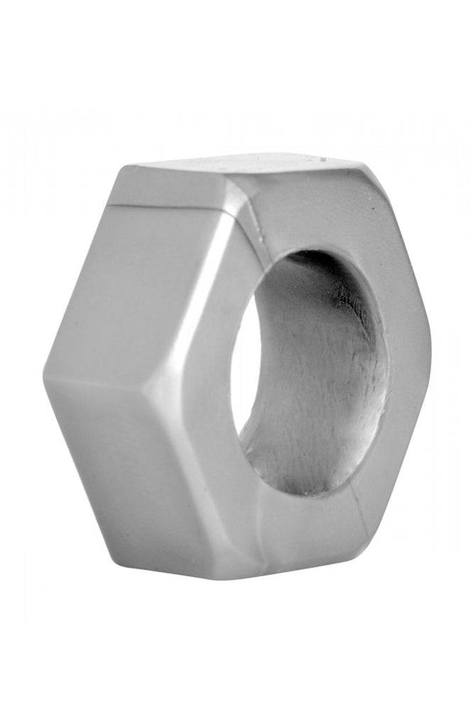 XR Brands - Master Series - Silver Hex - Heavy Duty Cock Ring - Stag Shop