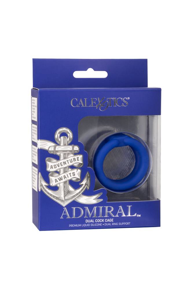 Cal Exotics - Admiral - Dual Cock Cage - Blue - Stag Shop