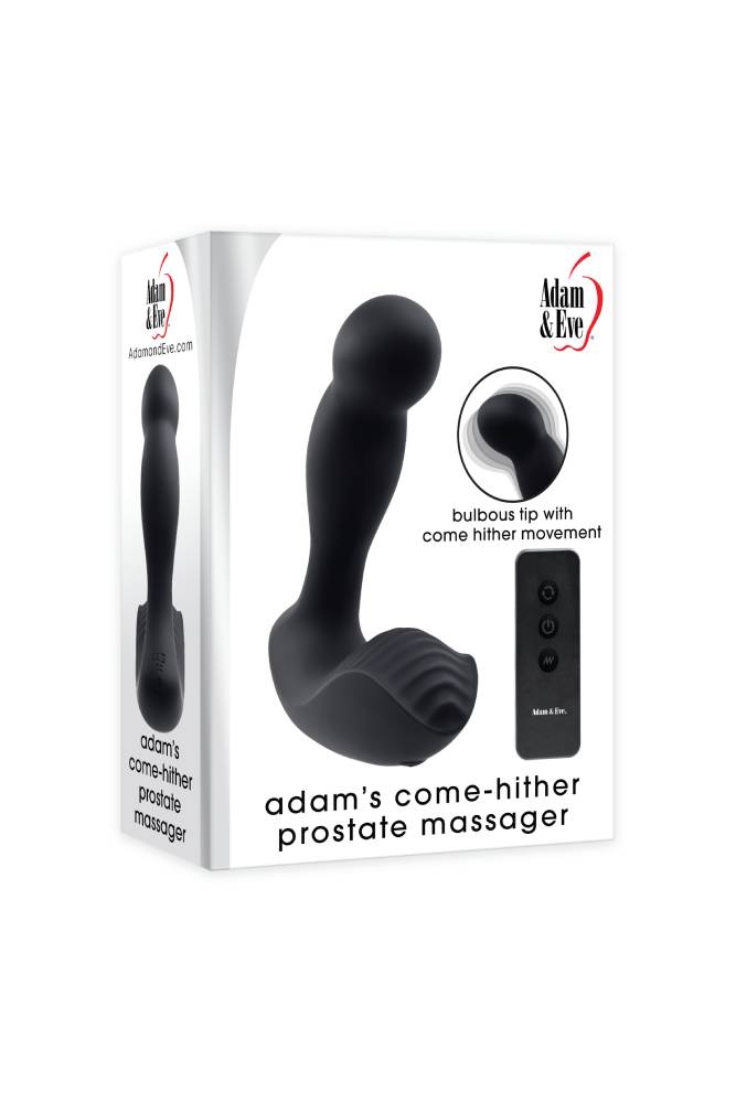 Adam & Eve - Adam's Come-Hither Remote Control Prostate Massager - Black - Stag Shop
