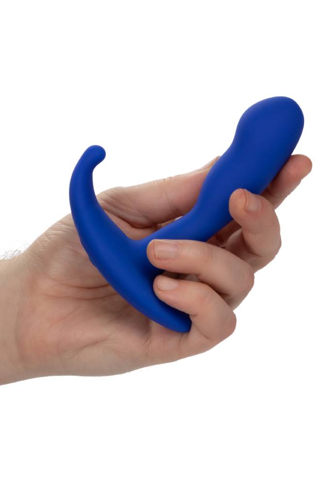 Cal Exotics - Admiral - Advanced Curved Vibrating Prostate Probe - Blue - Stag Shop