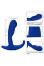 Cal Exotics - Admiral - Advanced Curved Vibrating Prostate Probe - Blue - Stag Shop