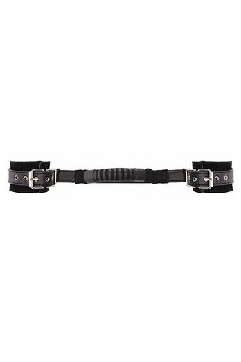 Ouch by Shots Toys - Adjustable Leather Handcuffs - Black - Stag Shop