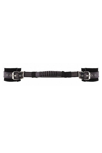 Ouch by Shots Toys - Adjustable Leather Handcuffs - Black - Stag Shop