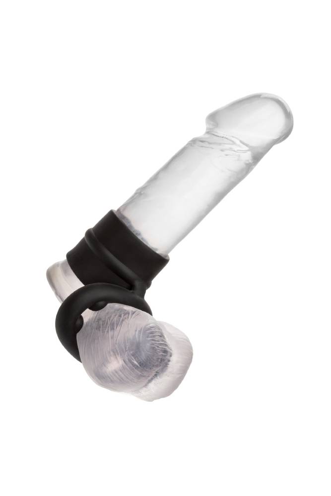 Cal Exotics - Alpha - Liquid Silicone Dual Magnum Ring - Black - Stag Shop