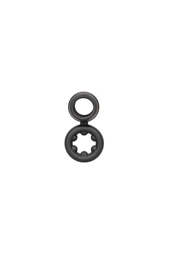 Cal Exotics - Alpha - Liquid Silicone Dual Magnum Ring - Black - Stag Shop