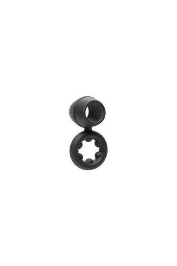 Cal Exotics - Alpha - Liquid Silicone Dual Magnum Ring - Black - Stag Shop
