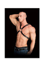 Ouch by Shots Toys - Adonis High Halter Chest Harness - Black - Stag Shop