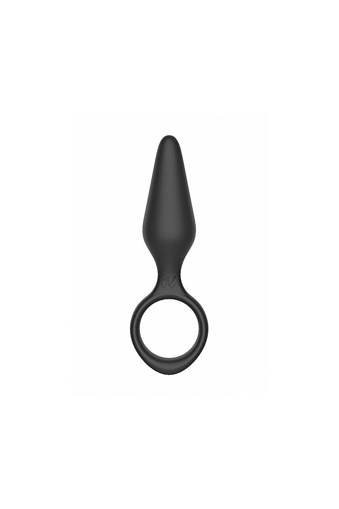 Shots Toys - Jil - Adrian Flexible Butt Plug and Cockring - Black - Stag Shop