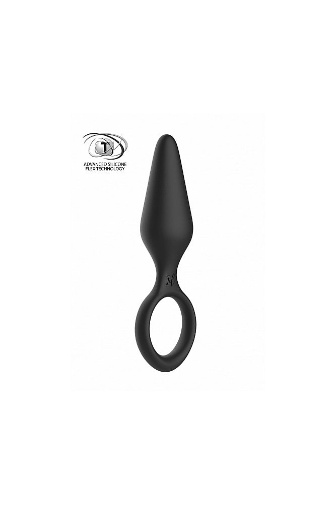 Shots Toys - Jil - Adrian Flexible Butt Plug and Cockring - Black - Stag Shop