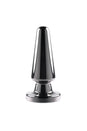 Evolved - Advanced Metal Vibrating Plug with Suction Cup Base - Black - Stag Shop