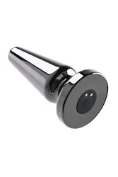 Evolved - Advanced Metal Vibrating Plug with Suction Cup Base - Black - Stag Shop