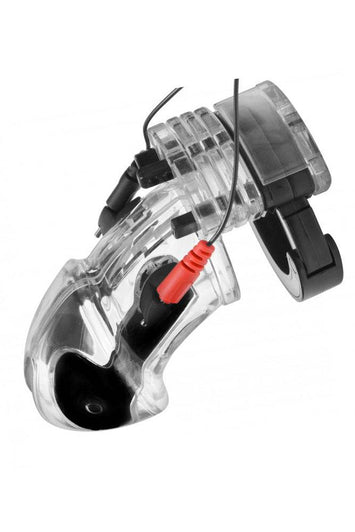 XR Brands - Master Series - Electro Lockdown Estim Male Chastity Cock Cage - Stag Shop