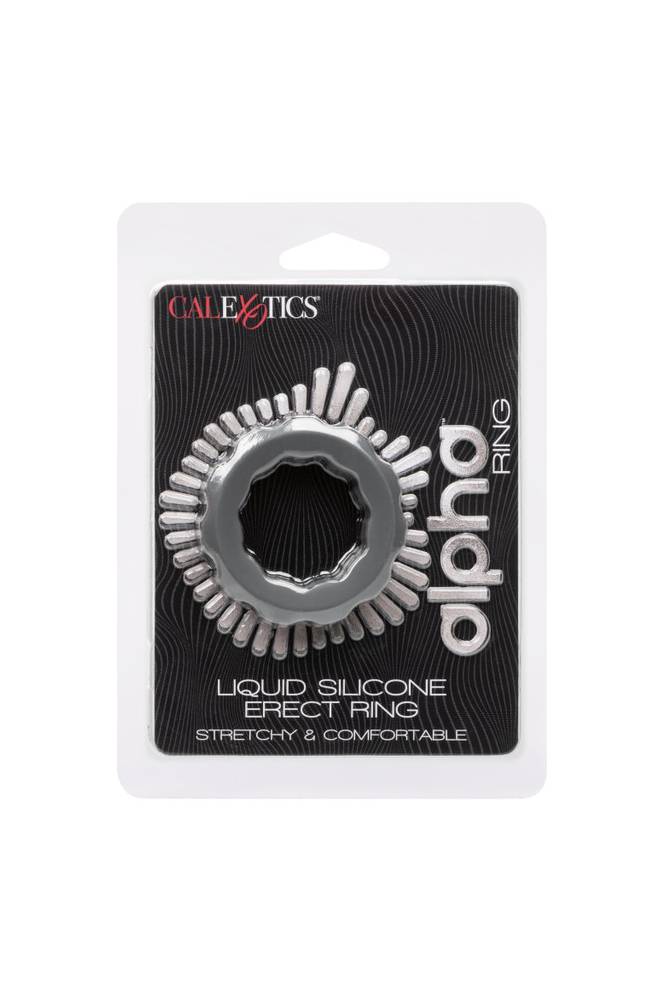 Cal Exotics - Alpha - Liquid Silicone Muscle Ring - Grey - Stag Shop
