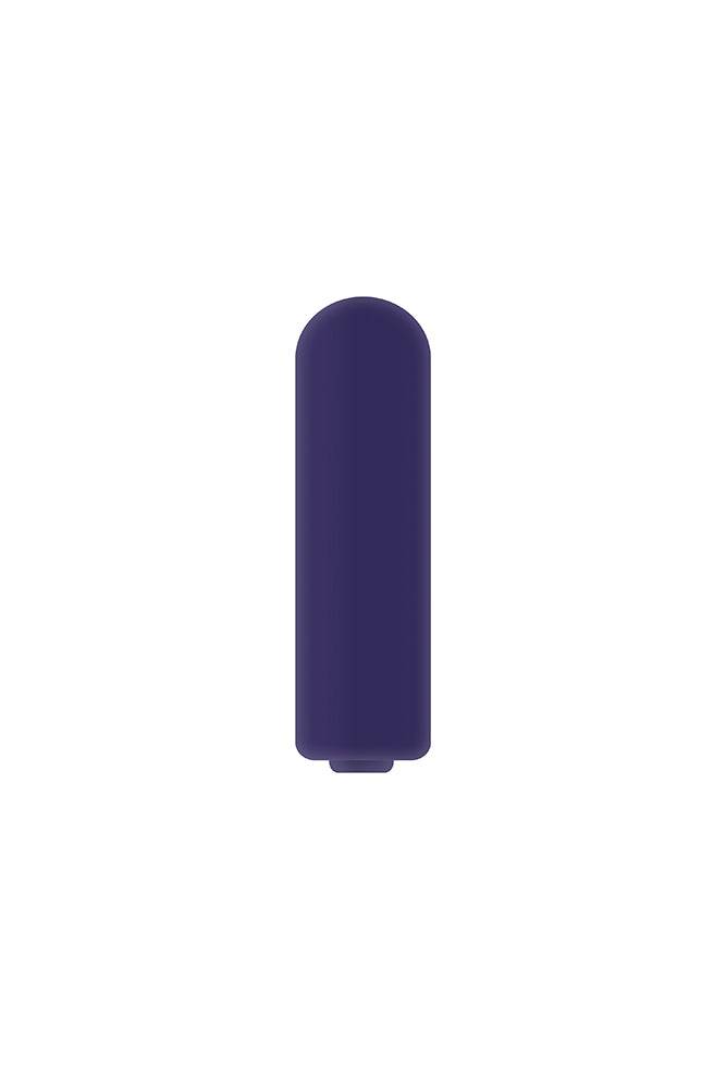 Adam & Eve - Silicone Rechargeable Rabbit Ring - Blue - Stag Shop