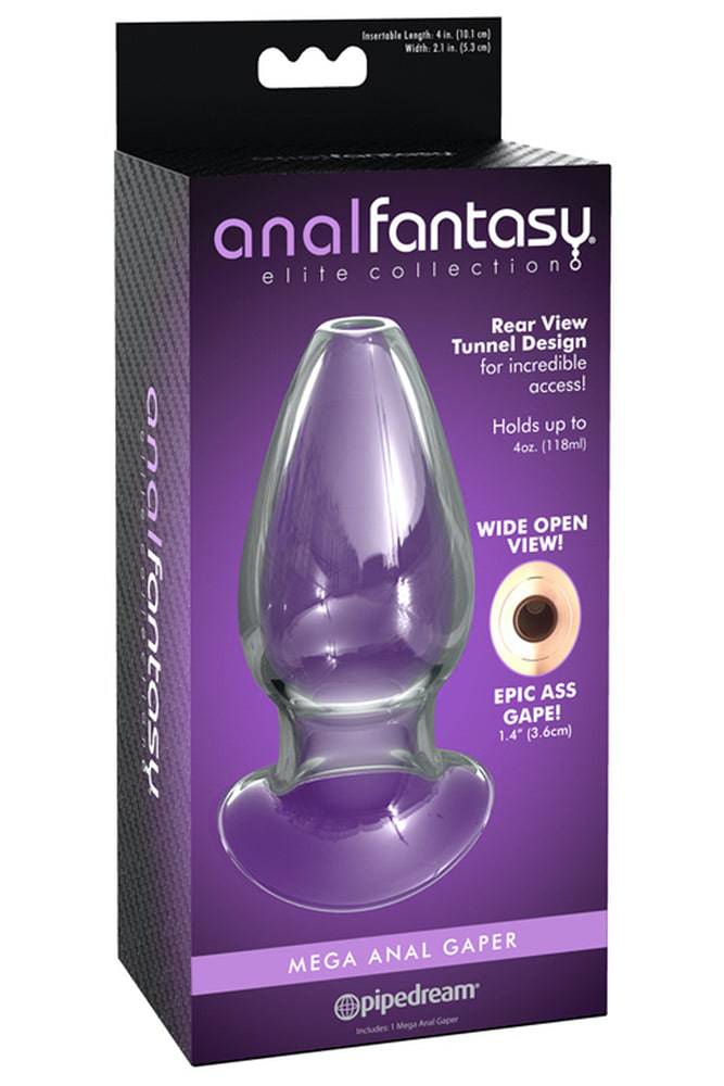 Pipedream - Anal Fantasy Elite - Glass Gaper Tunnel Plug - Stag Shop