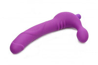 Thumbnail for XR Brands - Strap U - Royal Revolver Vibrating Strapless Silicone Strap On Dildo - Purple - Stag Shop
