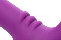 Thumbnail for XR Brands - Strap U - Royal Revolver Vibrating Strapless Silicone Strap On Dildo - Purple - Stag Shop