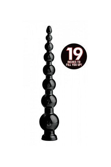 XR Brands - Hosed - Graduated Bead Anal Snake - 19 Inch - Stag Shop