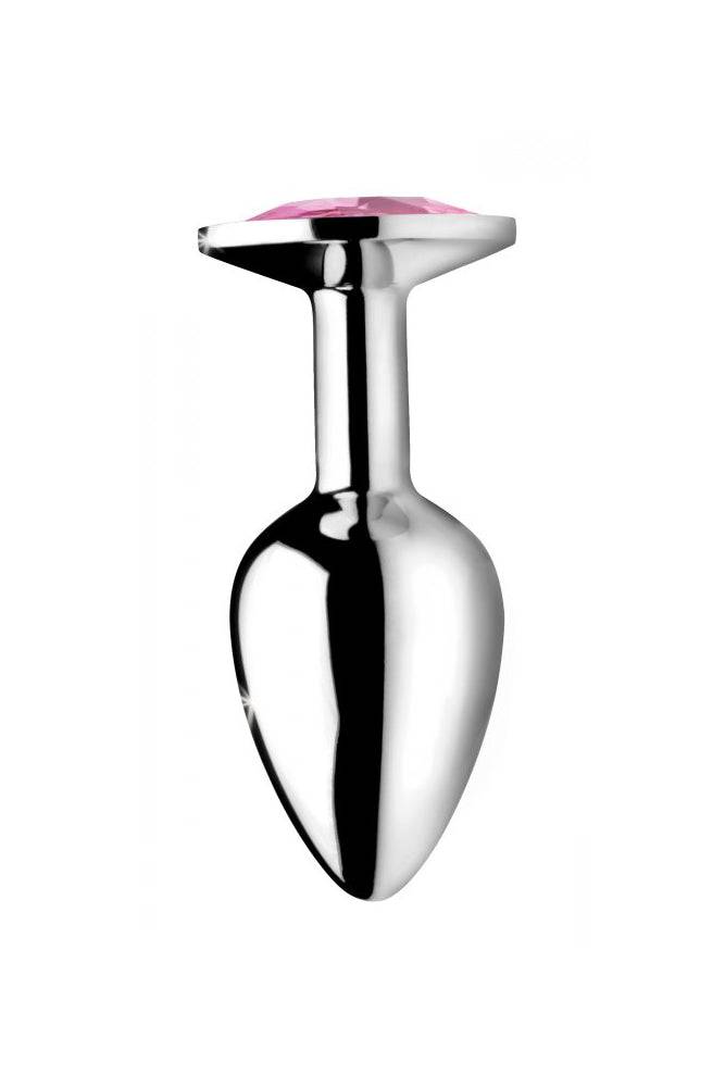 XR Brands - Booty Sparks - Pink Gem Anal Plug- Large - Stag Shop
